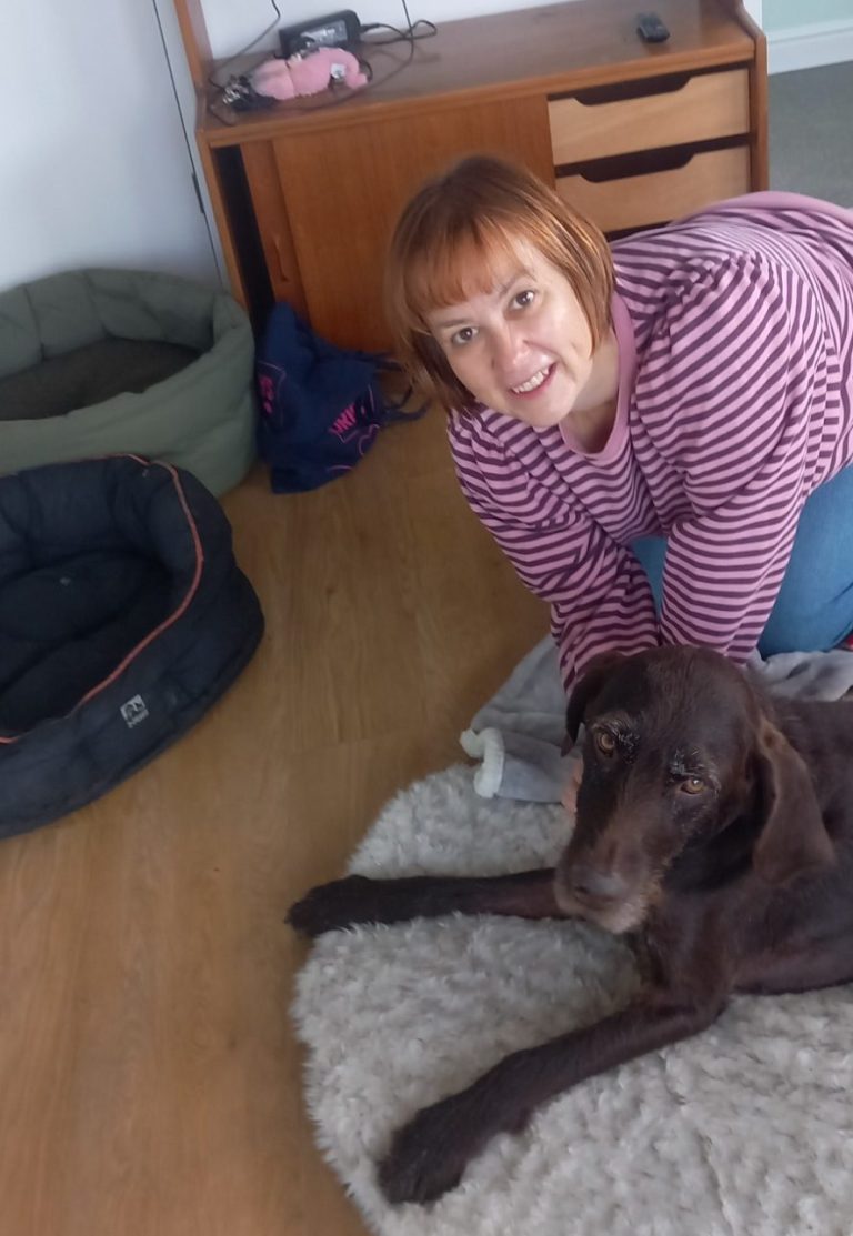 Erik benefitted from canine massage to feel more relaxed and sociable - even though his condition isnt curable.